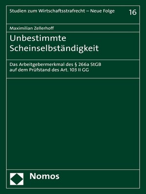 cover image of Unbestimmte Scheinselbständigkeit